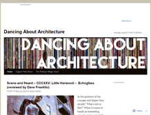 Tablet Screenshot of dancingaboutarchitecture.info